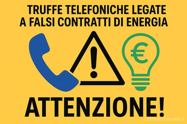 Truffe Telefoniche Legate A Falsi Contratti Di Energia: Attenzione!